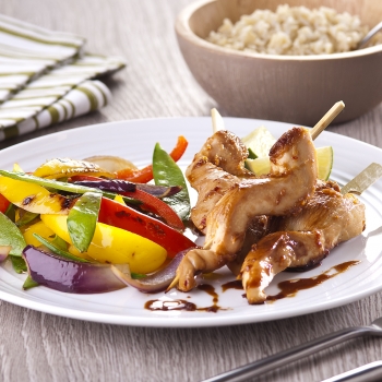 Chicken Skewers with Vegetables